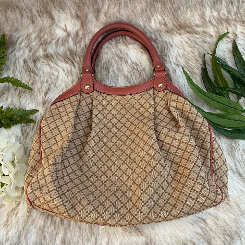 Gucci Vintage Sukey Diamanté Canvas Tote Bag - Picture 3 of 16